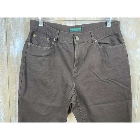 Vtg Ralph Lauren Jeans Company Petite Women’s 100% Cotton Brown Capri Pants 8P - Picture 3 of 11